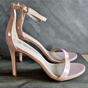 Dream Pairs KARRIE ankle strap Stiletto high heels size 8.5 PINK